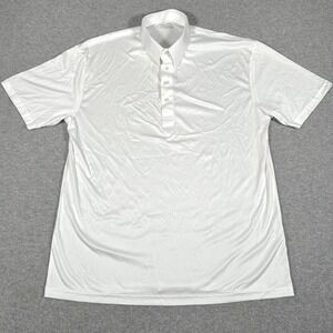 Collars & Co Polo Shirt‎ Men's White XL Short Sleeve Dress Collar English Spread